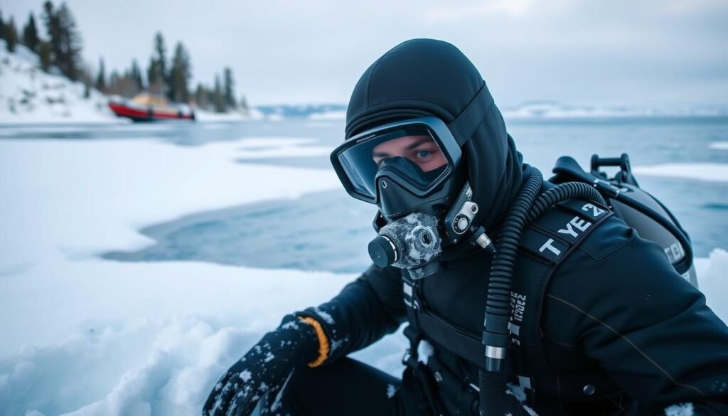 cold water diving gear