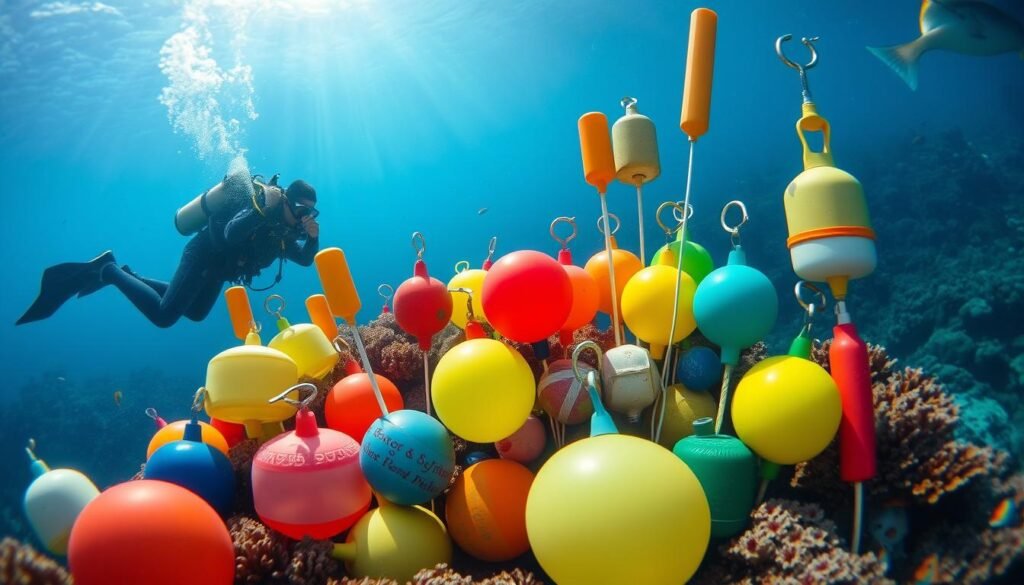 selecting diving buoy